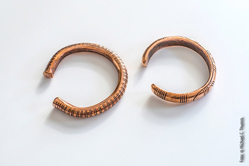 Armringepaar Bronze - Replik von Trommer Archaeotechnik